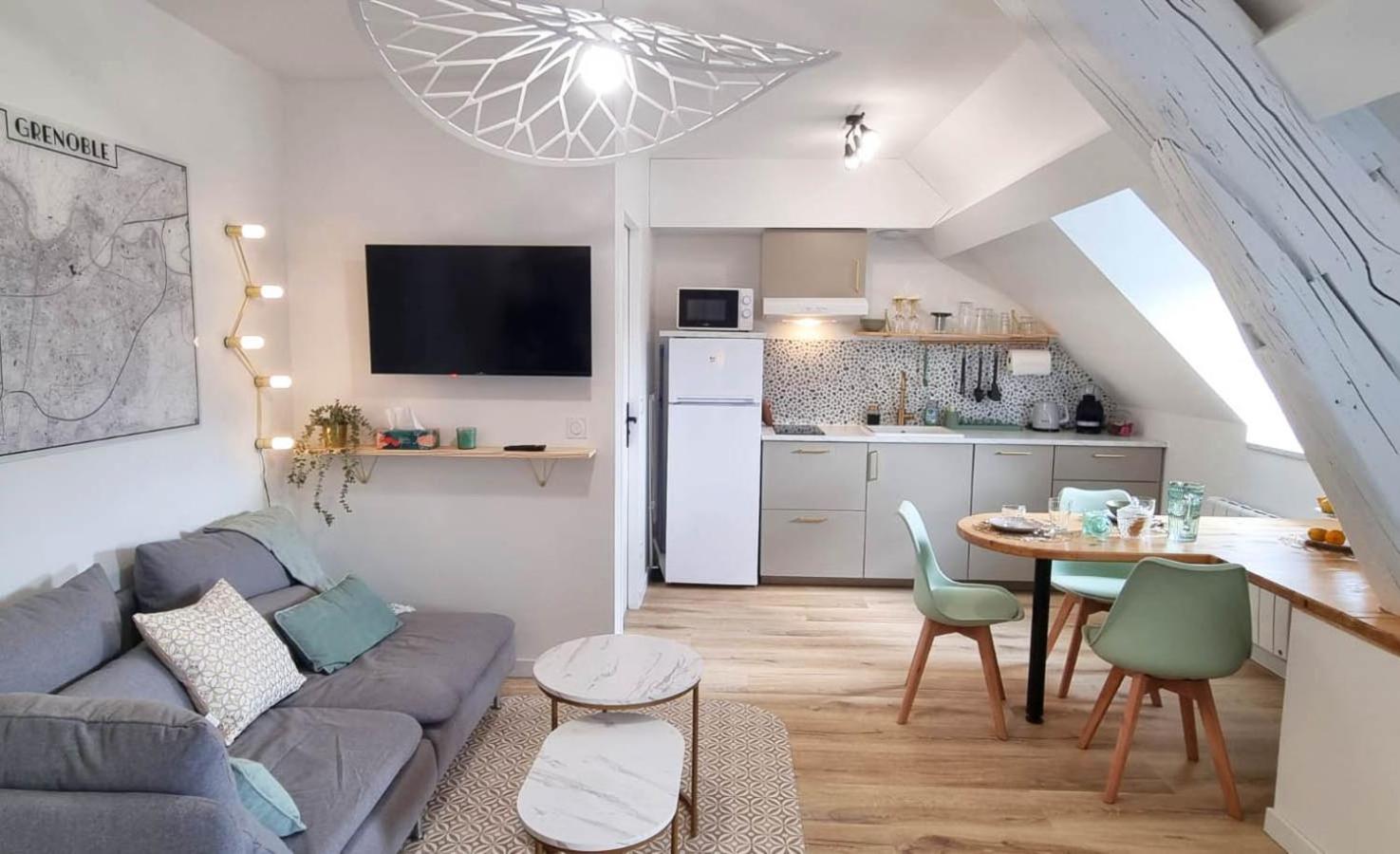 Appartement Hagaki Vue Panoramique Proche Gare Netflix Grenoble Buitenkant foto